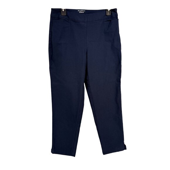 Tommy Bahama Islandzone Navy Blue Ankle Pants‎ Women's Size 8 - Picture 1 of 10